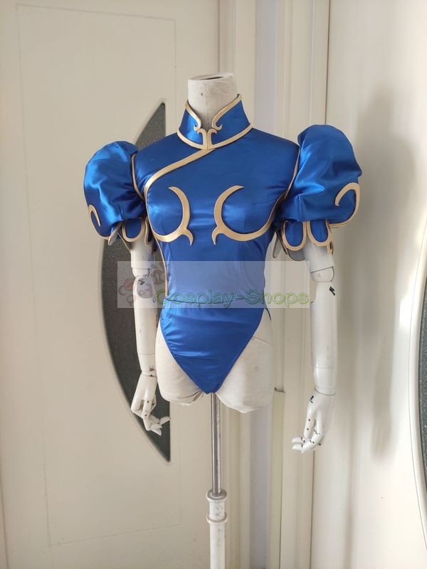 Custom Cheap Street Fighter Chun-Li royal blue Cosplay Costume In ...